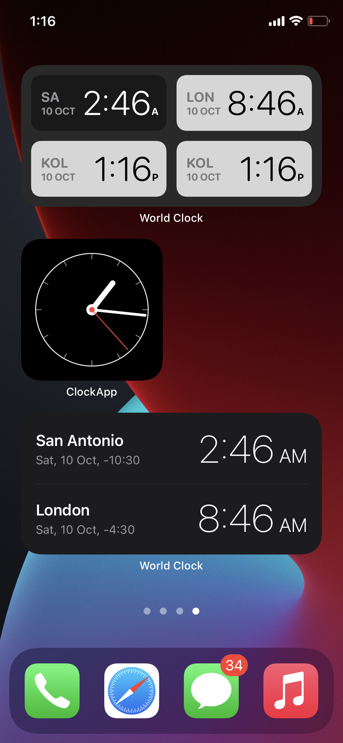 ios 14 world clock widget ios 14 world clock widget